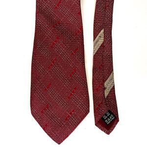 VALENTINO Cravatte TIE Red 100%silk made in Italy